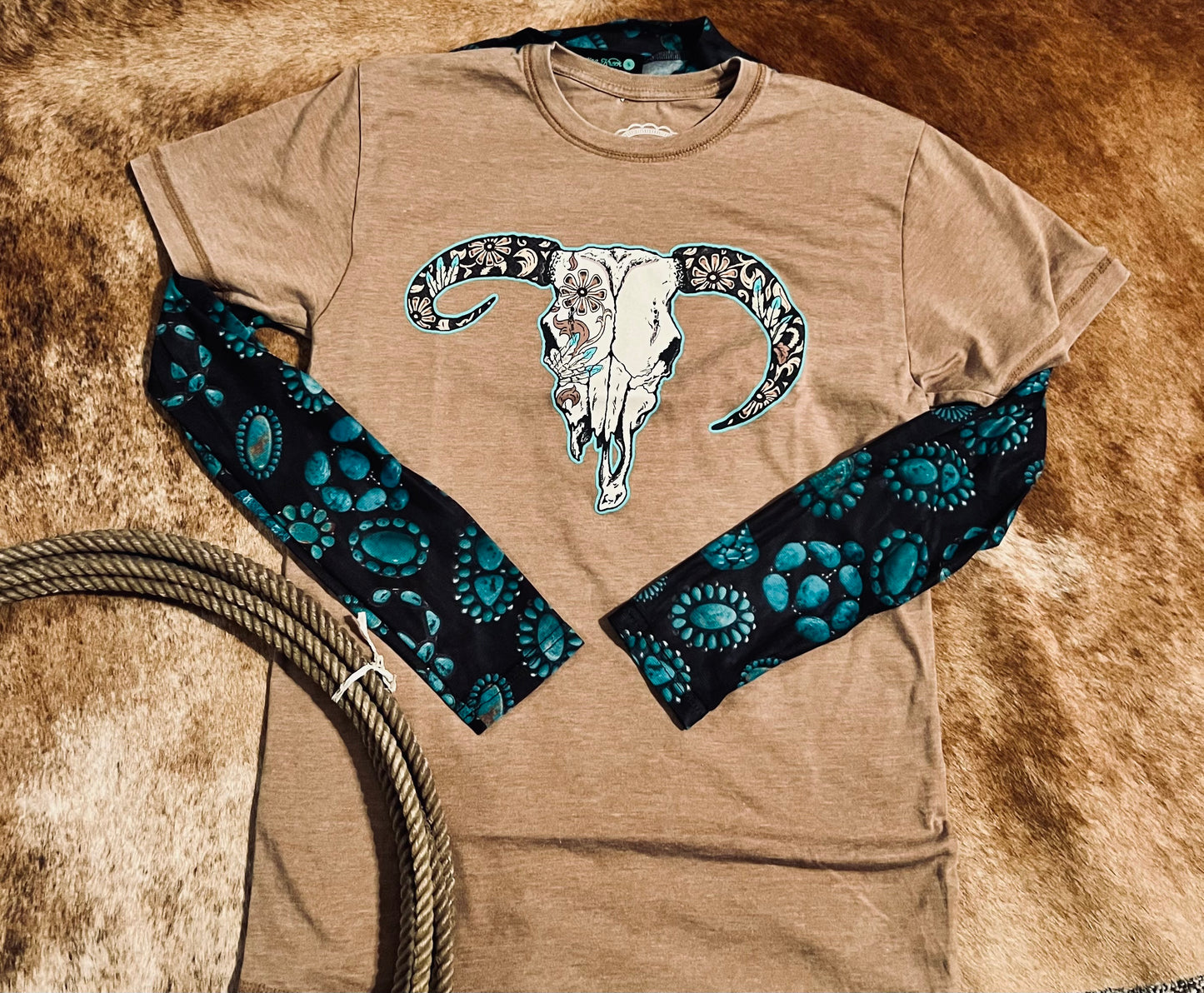 Forever in Turquoise Mesh Top