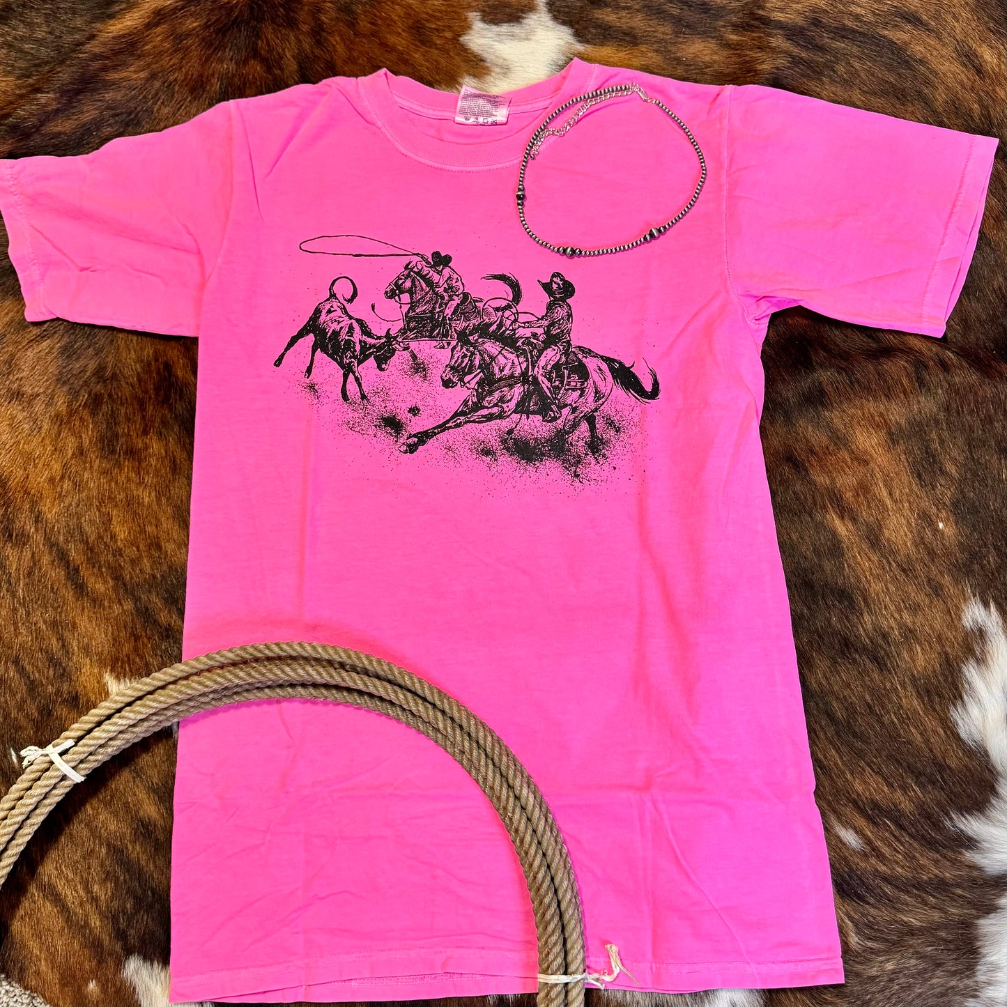 Neon Pink High Call Tee